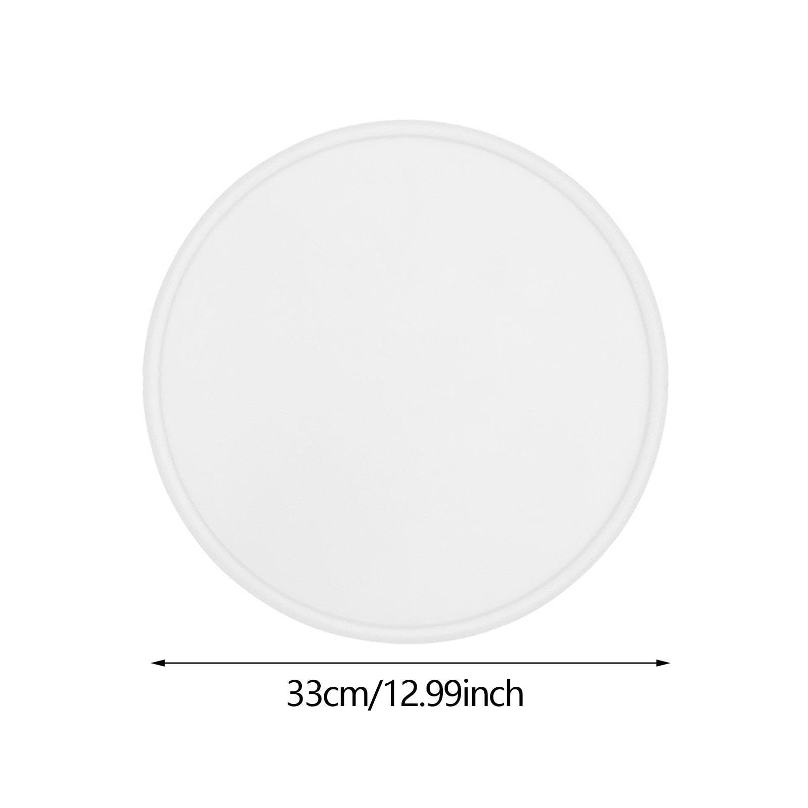Pizza Backmatte für Silikonpizza mit glatter Oberfläche, Weiß