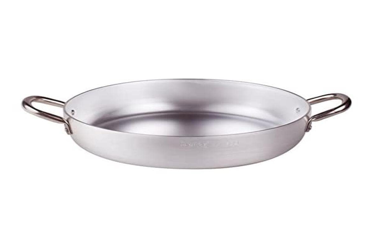 Pentole Agnelli Aluminium Inbox Omelette Pan With 2 Handles, Diameter 32 Cm.