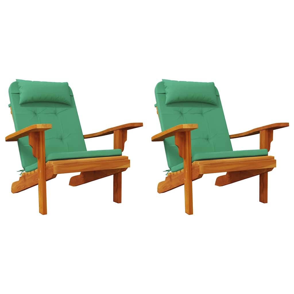 Coussin de chaise de jardin rectangulaire vert 58x77 en tissu Oxford indéchirable extérieur
