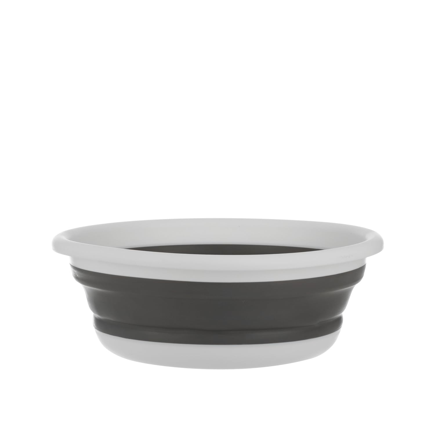 Bassine Pliable 5five - 6L Gris/blanc - Gain De Place Idéal Ménage Et Lessive
