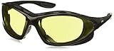 Uvex S0602X Seismic Safety Eyewear, Black Frame, Amber Uvextra Anti-Fog Lens/Headband