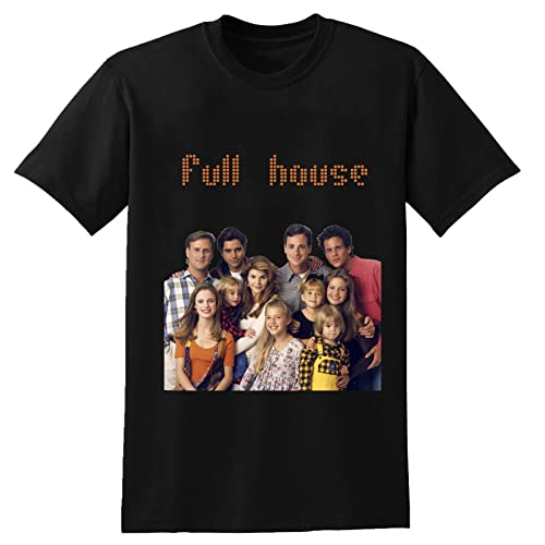 Merry Emperor Youth Artist Short Sleeve Full House T-Shirt Unisex Men tee Shirt Black L Cover