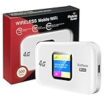 4G LTE WiFi Router, Travel Router with SIM Card Slot, 150 Mbit/s Mobile WiFi Dongle Type-C, 2100mAh Battery, Pocket 4G Mobile Hotspot Connect 10 Devices for Caravan Travel Phone Computer Laptop