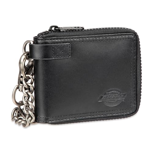 Dickies Men's Slim Everyday Leather Bifold Chain Wallet2
