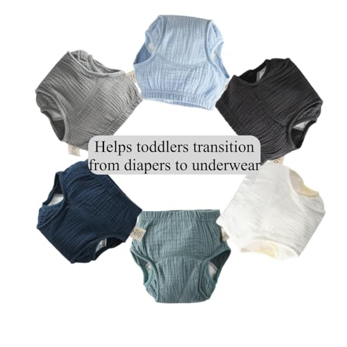 Image of Baby Training Underpants,Soft Cotton Absorbent Potty Training Underwear For Baby Boys And Girls 6 Pack