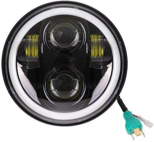5.75 Inch Round LED Headlight for Bikes & Cars | 75W 12V-80V | Compatible with Bajaj Avenger-image-16