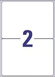 Avery B3655-50 (210 x 148.5mm) Extra Strong Adhesive, Ultra Heavy Duty Industrial Waterproof GHS Labels, 2 Labels Per A4 Sheet - 2