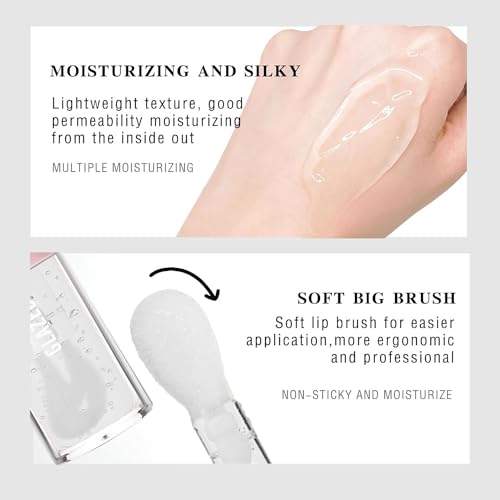 Maepeor Black Glossy Lipgloss 5 Colors Nourishing High-Shine Glossy Lipgloss Luscious-Colors Non-Sticky Shine Glossy Lipgloss thumb #3