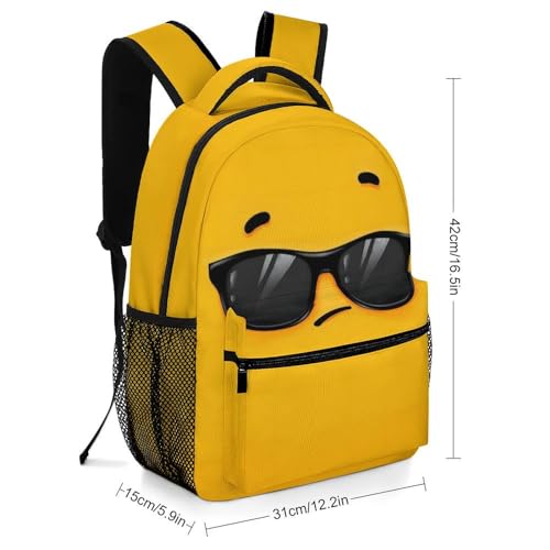 Funny Cartoon Eyes Backpack for Boys Girls School Bag Teenagers Bookbag Travel Rucksack2