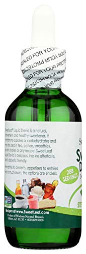Sweet Drops Sweetleaf, Liquid Stevia Sweetener, Steviaclear, 2 Oz & Sweet Drops Liquid Stevia Sweetener, Vanilla Creme, 2 Ounce #TOP3