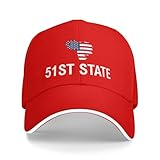Venezuela 51st State Hat Snapback Cap for Men Women Red