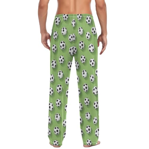 Football Men’s Pajama Bottoms Soft Lightweight Lounge Pants with Elastic Drawstring Waist2
