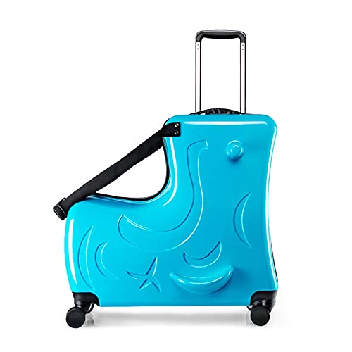 20/24Inches Kid Suitcase Kid Luggage Travel Fashionable Add Fun to The Journey Kid Gift Recommended Age 2-12 Years Old Red 24 inches (Blue 20 inches)