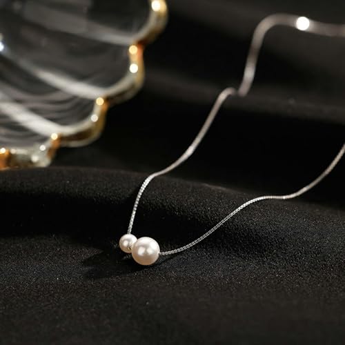 Collier à breloques en argent cadeau idéal avec pendentif perles - 3