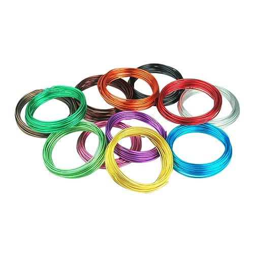 Alambre de aluminio suave Lurrose: evita roturas al moldear joyería y pulseras hechas a mano