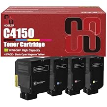 C4150 Toner Cartridges Compatible for Lexmark 24B6519 24B6516 24B6517 24B6518 Toner Cartridge Work for Lexmark C4150 Printer