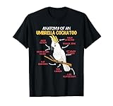 Parrot Cockatoo Anatomy of an Umbrella Cockatoo Cockatoos T-Shirt