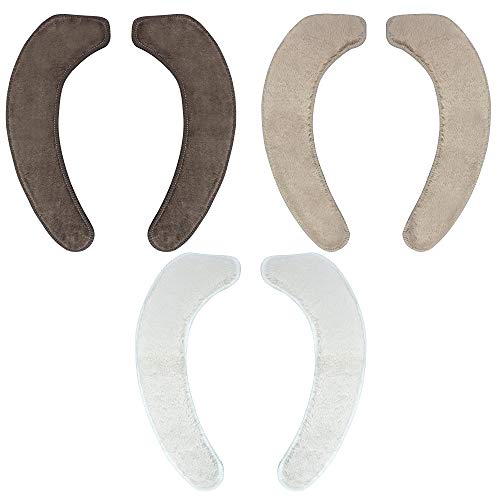 Sinland Washable Toilet Seat Warmer Toilet Seat Cover Cushion Pads (Beige+Grown+Coffee)
