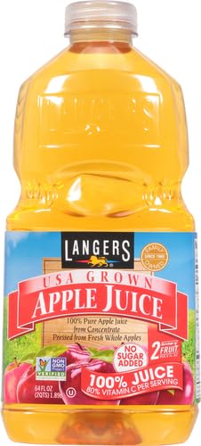 Image of Langers, Apple Juice, 64 Fl Oz Bottle (Pack of 4)