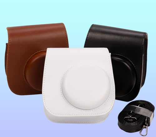 Funda Pocoukate para Fujifilm Instax Mini 12, 11, 9, 8 en cuero PU negro miniatura 7