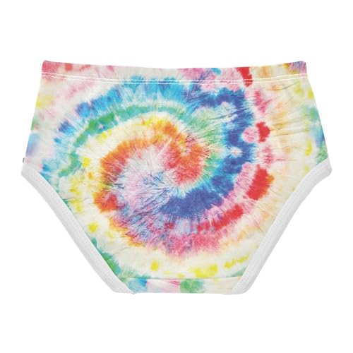 Little Girls' Soft Cotton Underwear Kids Breathable Comfort Colorful Tie Dye Panties Briefs Toddler Undies2