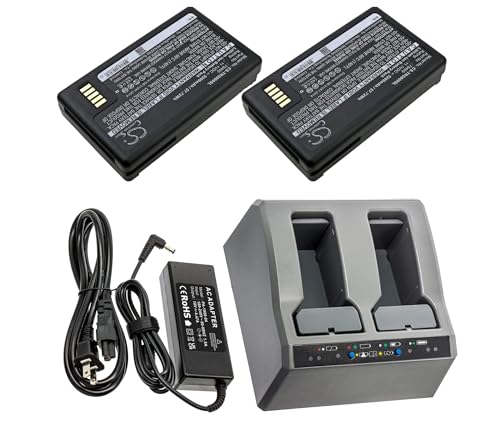 FYIOGXG Replacement Battery and Charger for Tr'imble S3 S5 S6 S7 S8 SPS610 SPS620 SPS700 SPS710 SPS720 Total Station Series (Two Battery and one Set of Battery Chargers)