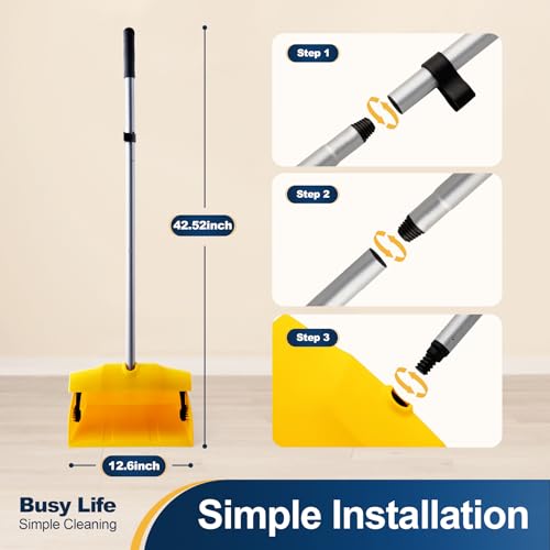 Yocada JHUS-BJDG01-1 Commercial Dustpan With Windproof Cover Outdoor Indoor thumb #1