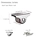 Luxinika Mini Fixed Caster Wheels 1 Inch Low Profile Small Casters Set of 4, Steel Top Plate Silent TPE Rubber Rigid Caster Wheels for Furniture Rolling Cabinet Sliding Door Trundle Bed Drawers