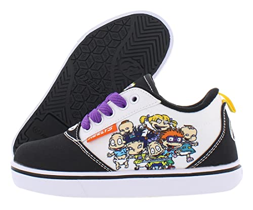 Heelys Youth Kids Rugrats Pro 20 Prints Wheels Skate Sneaker Shoes (Black/White/Purple/Yellow, Numeric_3) #TOP17