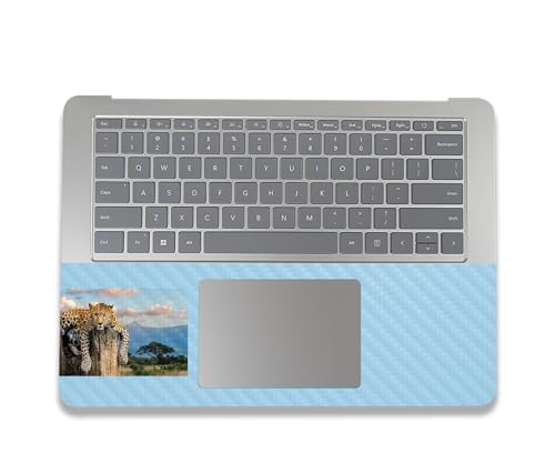 Image of MightySkins Carbon Fiber Skin Compatible with Microsoft Surface Laptop Studio 2 (2023) Full Wrap Kit - Chill Leopard | Protective, Durable Textured Carbon Fiber Finish | Made in The USA
