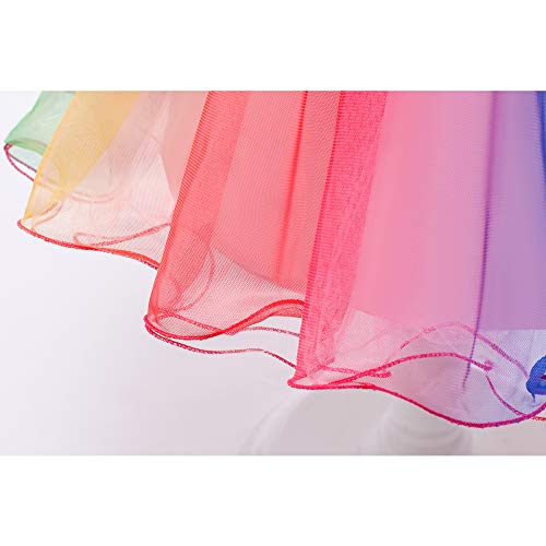 LZH Babymeisjesjurk, feestjurk, kinderen, bloemenjurk, strik, kinderjurk, tutu, bloem, verjaardagsfeest, bruidsjurk met… - Image 8