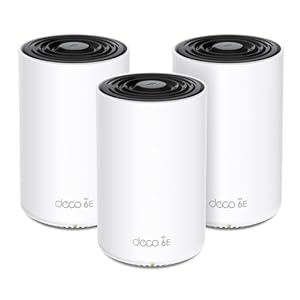 TP-Link Deco XE70 Pro AXE4900 Tri-Band WiFi 6E Mesh WiFi System – 2.5G WAN/LAN Ports, 4.9 Gbps Wi-Fi 7,200 Sq. Ft Coverage, Connect up to 200 Devices, 6 GHz Band, 3-Pack