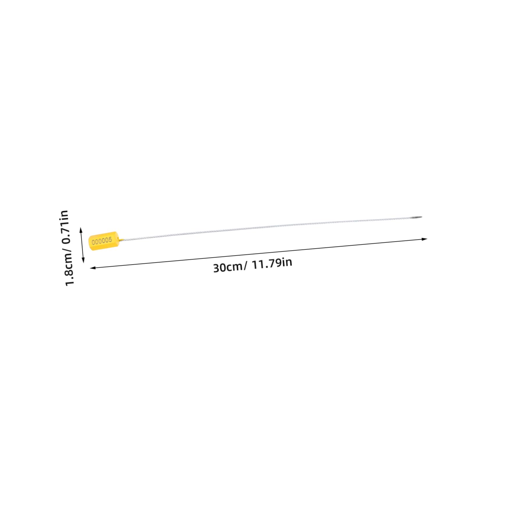 Alipis Lot De 100 Scellés En Acier : Étiquettes Inviolables Résistantes Aux Intempéries – scellés En Fil Métallique Haute Résistance Pour Conteneurs D'expédition Et Camions