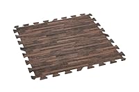 Bestway Pool-Bodenschutzfliesen Set 12 Stück á 50 x 50 cm, Holz-Optik (Palisander)