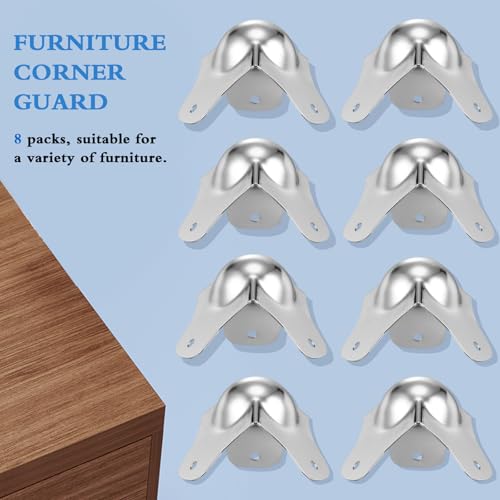 Kit 8 protections d'angle boule métal flight case accessoires coins de boîtes meubles - 8