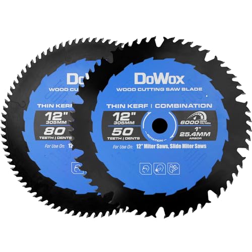 12-Inch Carbide-Tipped Saw Blade Set (2 Pack)