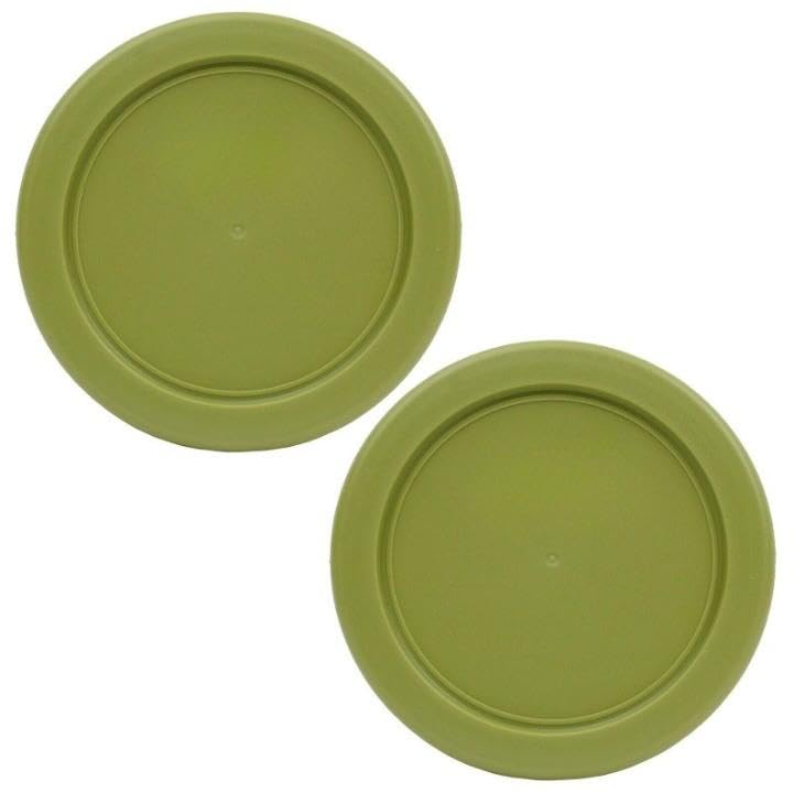For Olive Green Plastic Replacement Storage Lid Cover (2-Pack)
