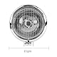 Soapow Motorrad Scheinwerfer Universal Motorrad Scheinwerfer DC 12V Retro Nebelscheinwerfer Scheinwerfer Lampe