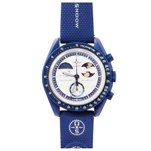 OMEGA×SWATCH Snoopy Mtg rv MOONSWATCH MISSION TO EARTHPHASE MOONSHINE GOLDKi  h R{ [tFCY yVbp[tz