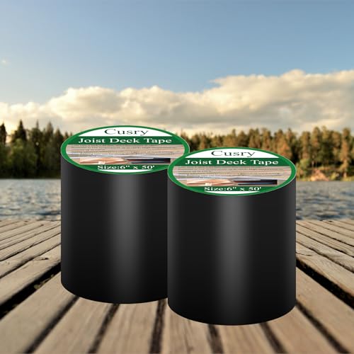 Image of Joist Tape for Decking - 6 inch x 50' Butyl Flashing Deck Tape,2 Rolls