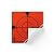 Self-Adhesive Reflex Target Mark 2,36" Pack of 20 -?? Reflective Foil, Reflex Target Plate Ideal as Building Monitoring or Deviation Test on Construction Site for All Smooth Surfaces (60 mm, Orange)