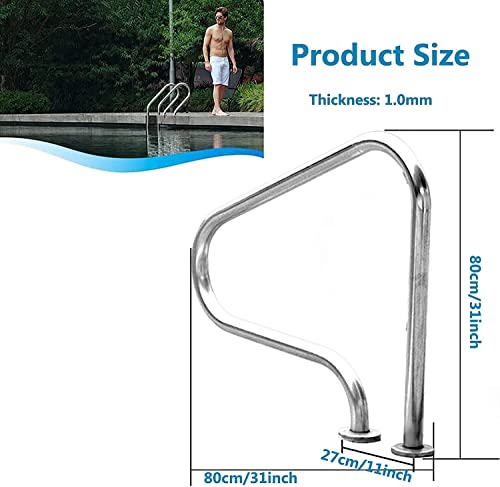 Barandal para piscina de acero inoxidable 304 miniatura 2