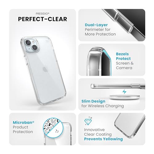 Image of Speck Presidio Perfect-Clear CASE for iPhone 14 Plus