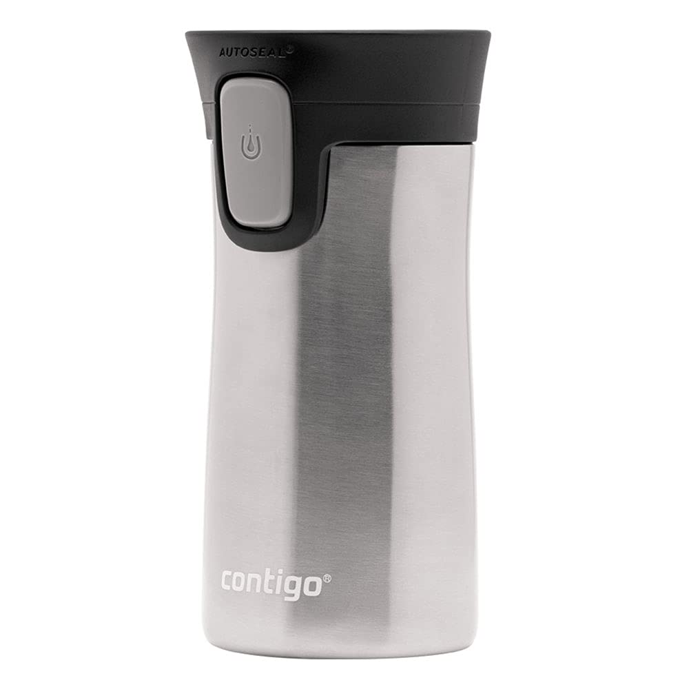 Contigo Pinnacle Autoseal taza térmica de viaje, taza de café de acero inoxidable, termo, vaso hermético, taza para bebidas calientes con tapa, sin BPA, fácil de limpiar