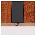 BYZOMU Flat Transition Strips for Doorways, Self Adhesive Black Floor Door Threshold Ramp, Carpet Tiles Clearance Cover Flooring Trim, Width 12mm/20mm/35mm/60mm Flat Divider Strip(W-35mm,37inch/94cm)