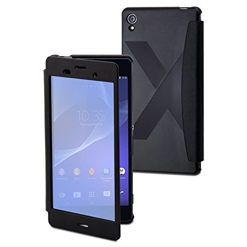 Made for Xperia SEWIN0001   Funda tipo folio negra con ventana táctil para Sony Xperia Z3, negro