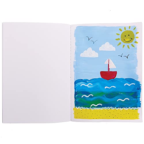 Baker Ross FX316 Brown A5 Sketch Books - Pack of 6, Sketch Pad for Kids and Adults Drawing Pad for Schools Drawing Paper, Blank Page - Image 4