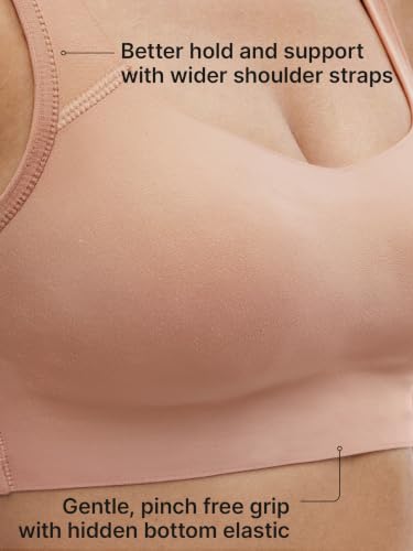 Image of Enamor Bamboo Cotton IB06, Women's Pop-on Bra - 3X Softer, 4X More Absorbent & Antimicrobial, Non-Padded, Wirefree, High Coverage