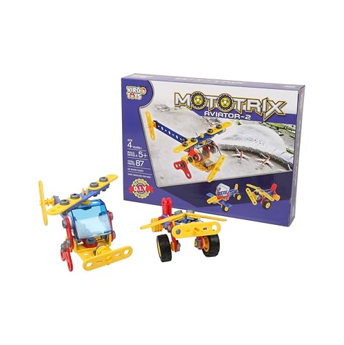 Image of Mototrix Aviator 2 Toy | Fun and Engaging Airplane Toy for Kids | Promotes Imagination and Creative Play | Durable and Safe Design | Ideal for Collectors and Playtime (Pack of 2)