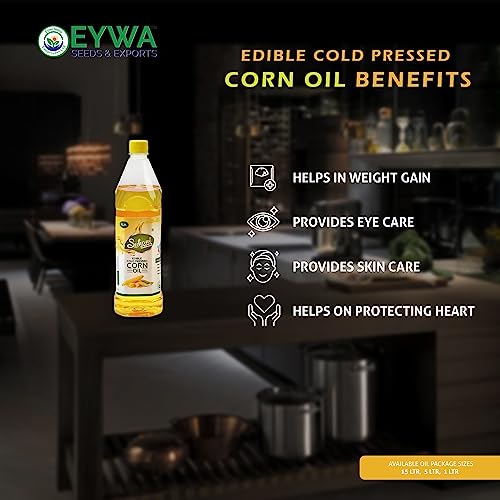 Image of Organic Corn Oil (2 Liter) Cold Pressed /Wood Pressed Oil | Corn /Makkai Kachi Ghani Ka Tel By (Suhani) Eywa